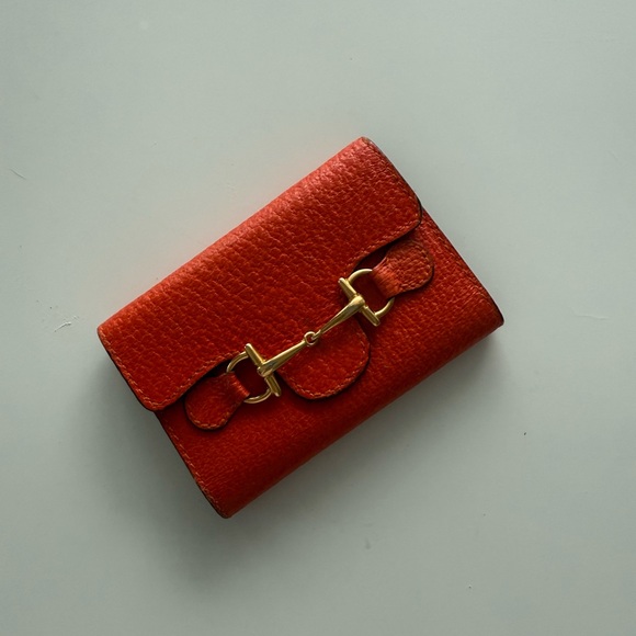 AUTHENTIC GUCCI ORANGE KEY HOLDER - Picture 1 of 6